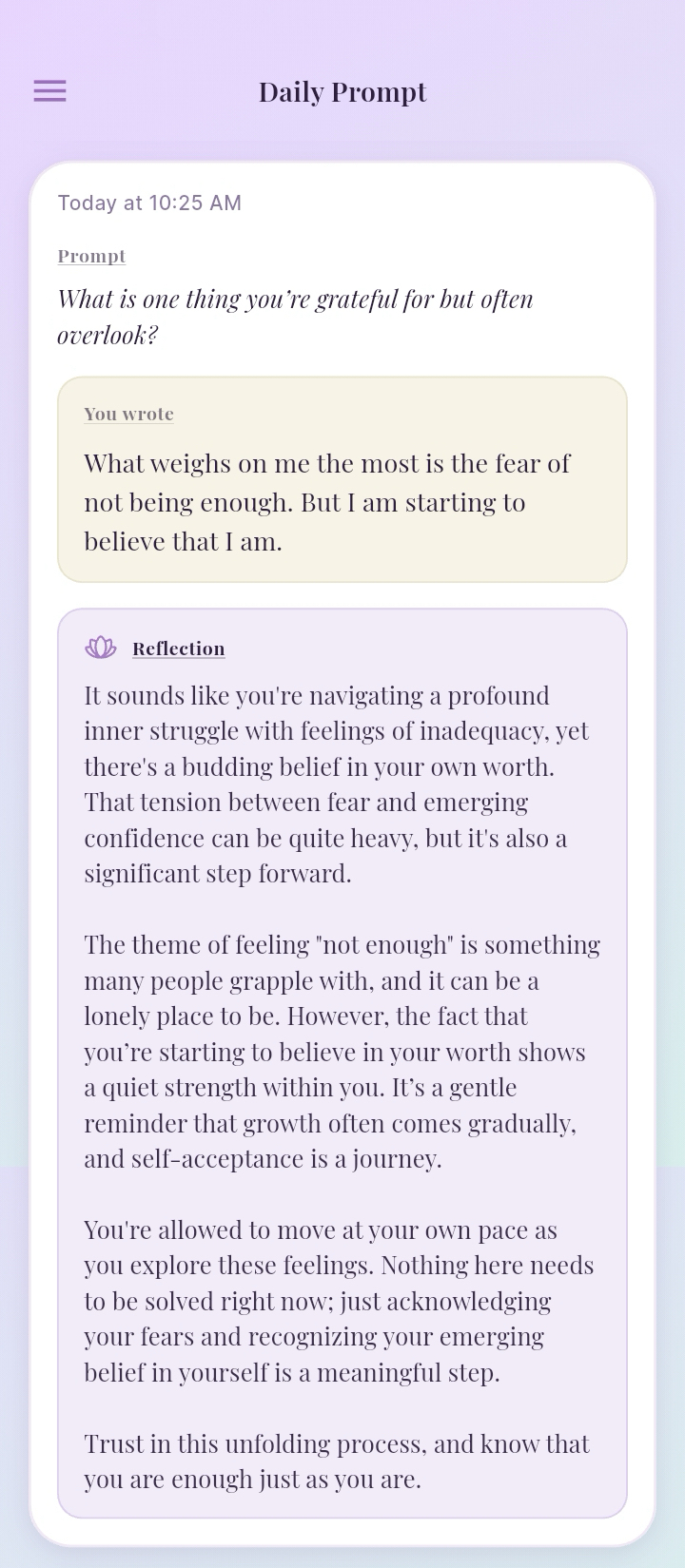 Start with a prompt or free writing