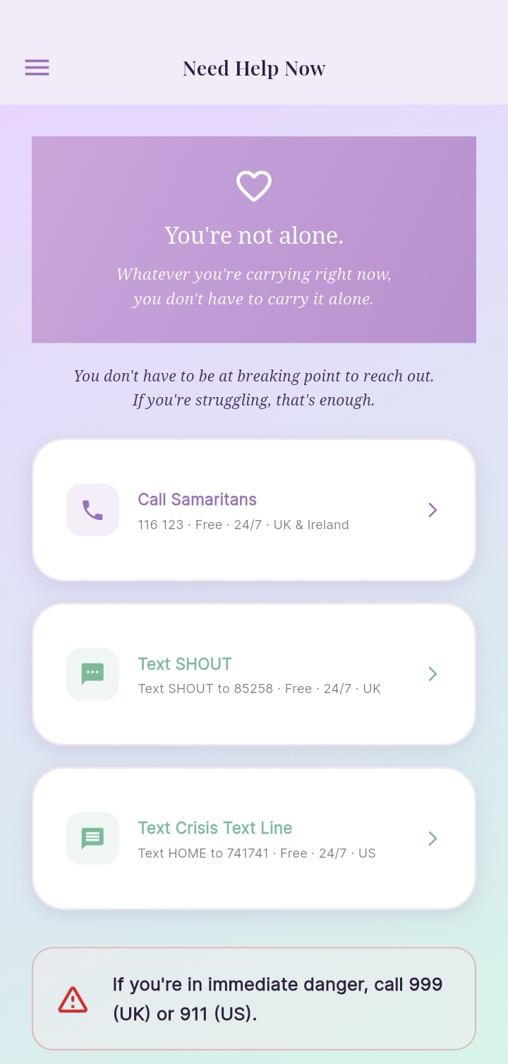 Help is always available